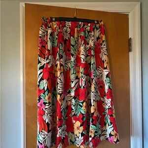 Floral Women's Skirt - Red, Green, Yellow size XL 
New with tags